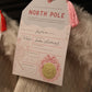 North Pole Stocking Tag