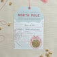 North Pole Stocking Tag