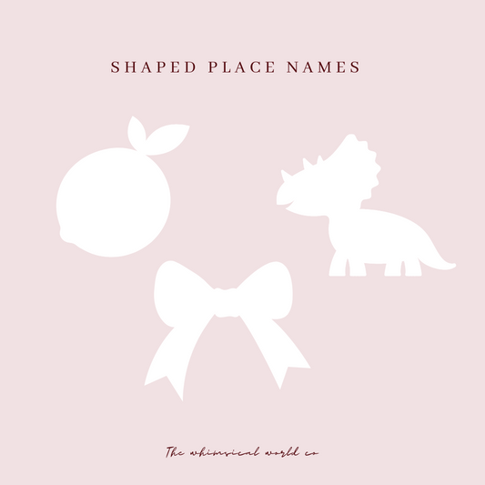 BESPOKE Shaped Place Names
