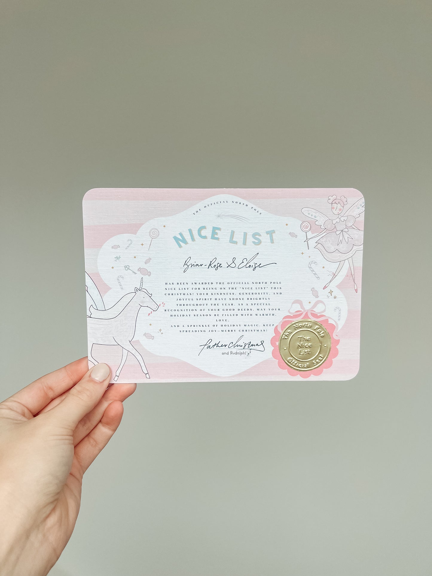 Personalised Nice List