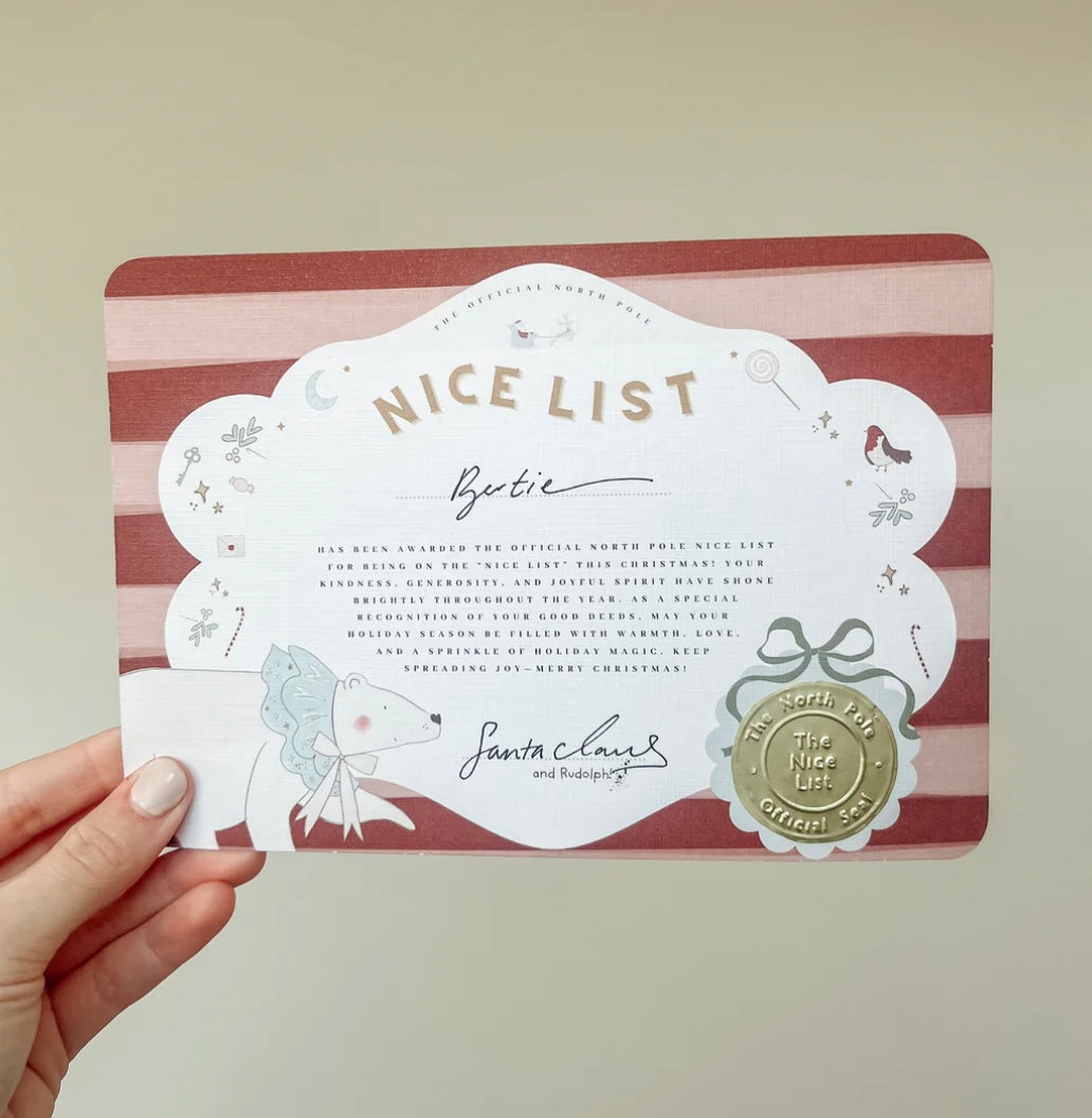 Personalised Nice List